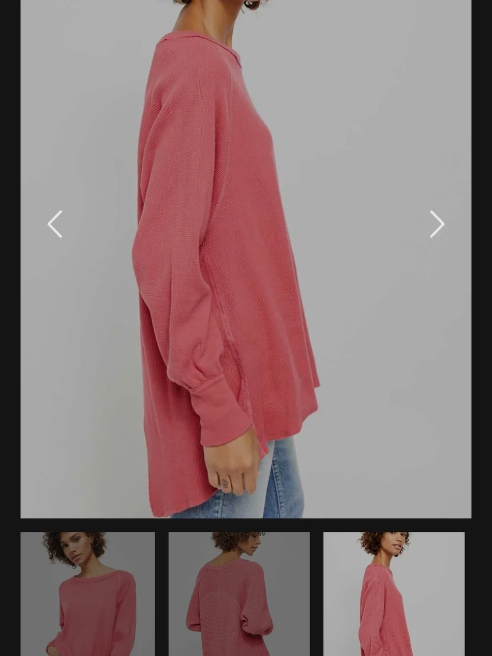 Free People We The Free Women's Relaxed Boatneck Sweater - Rose Pink - Picture 2 of 6